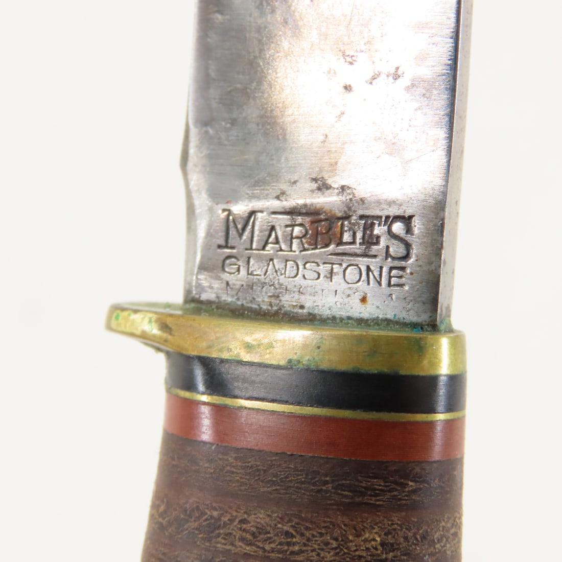 2 Vintage Marbles Fixed Blade Knives - 18
