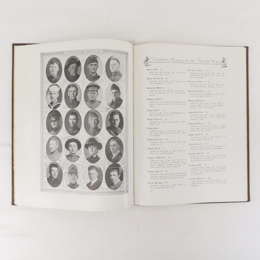 Dakota County In The World War Hardcover Book - 10
