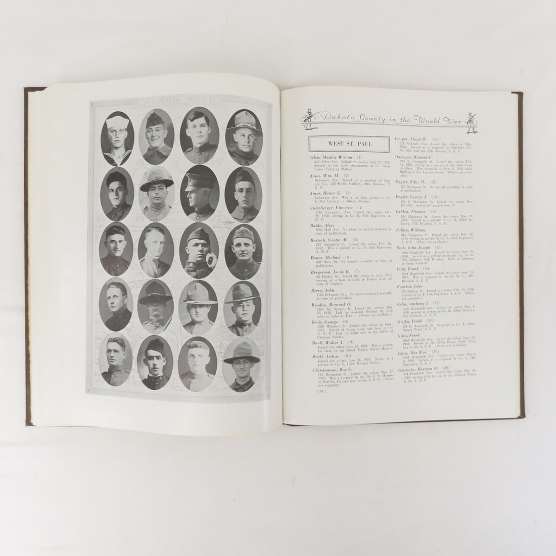 Dakota County In The World War Hardcover Book - 14