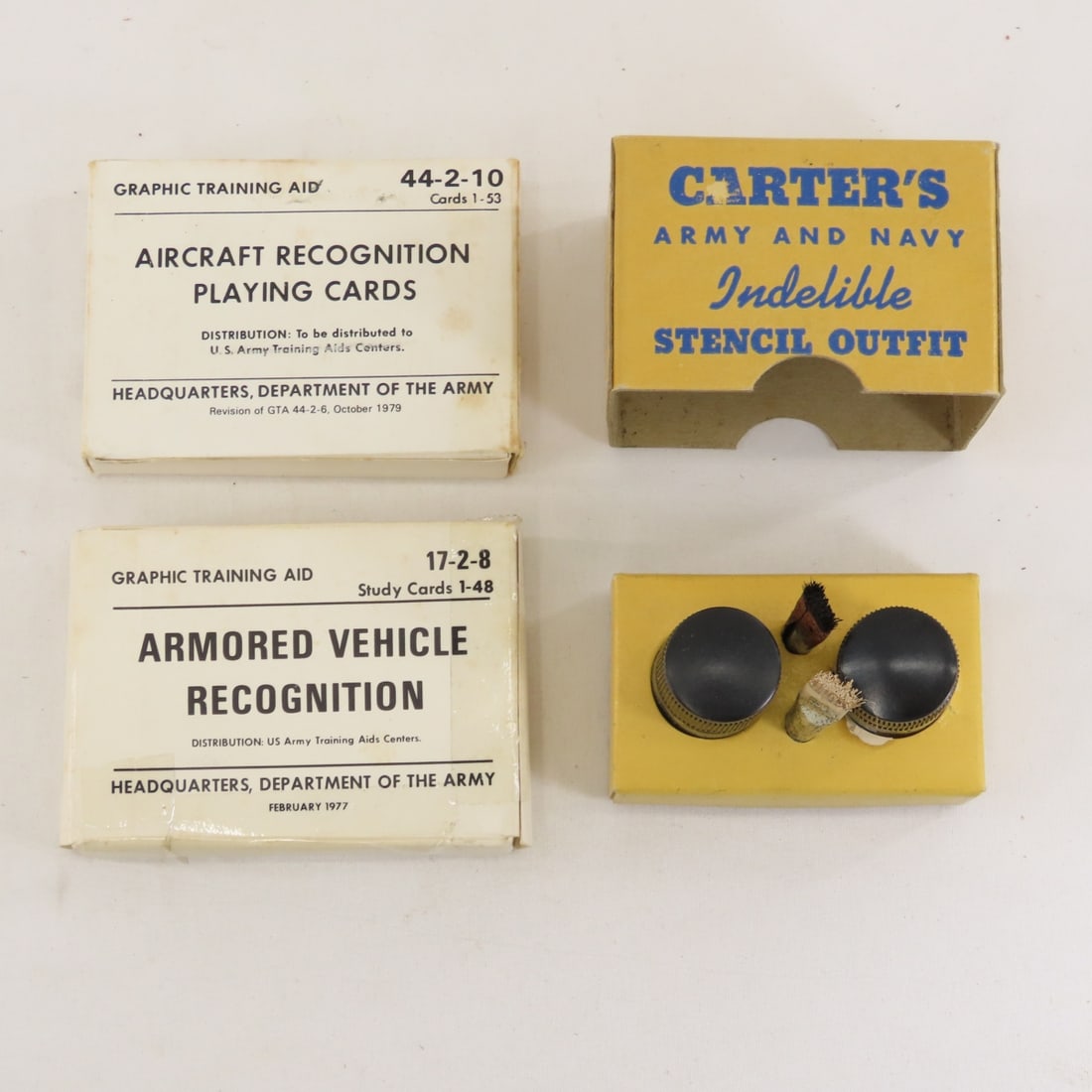 US Military Recognition Cards, Soap Containers - 10