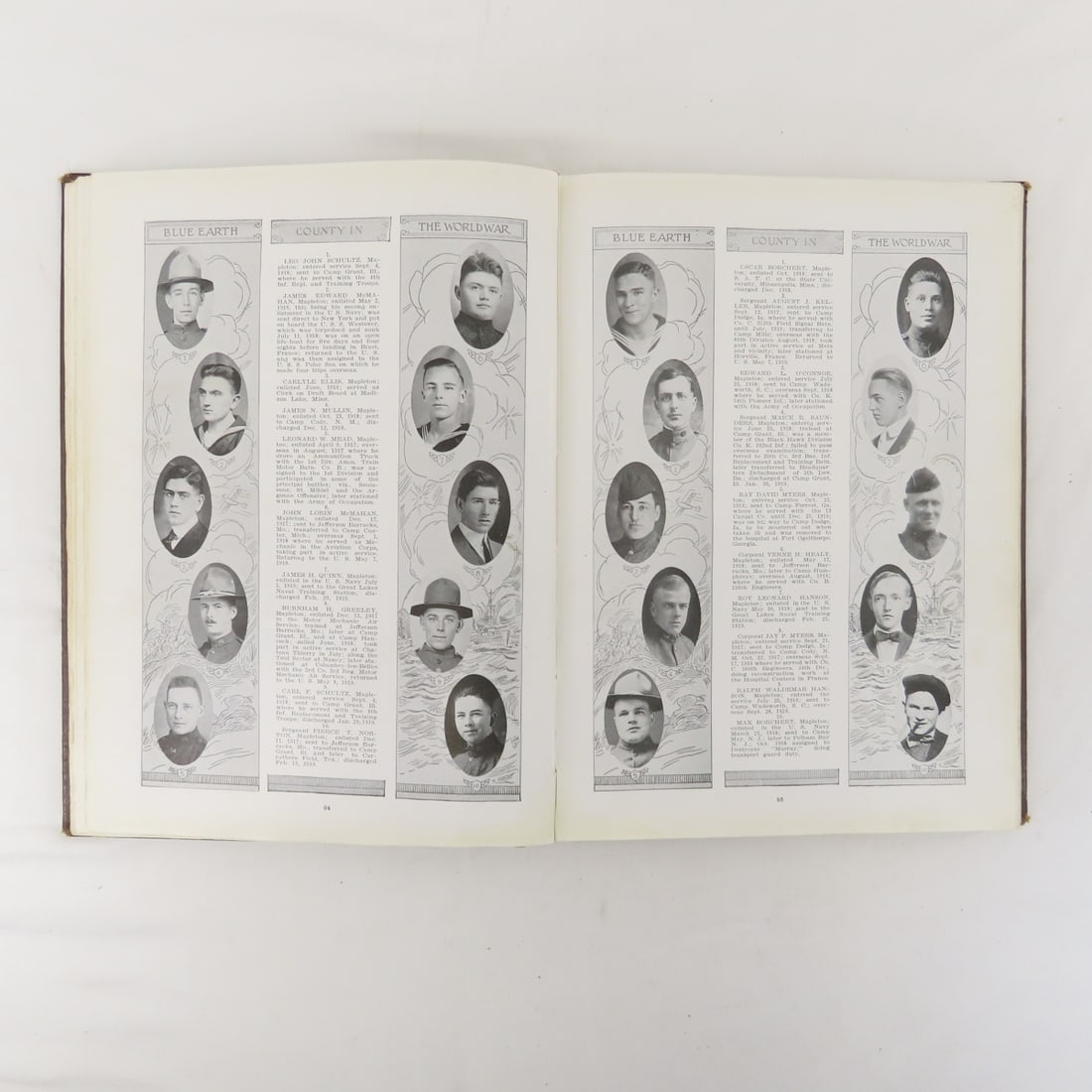 Blue Earth County In The World War Hardcover Book - 10