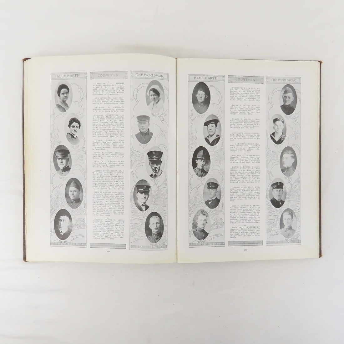 Blue Earth County In The World War Hardcover Book - 12