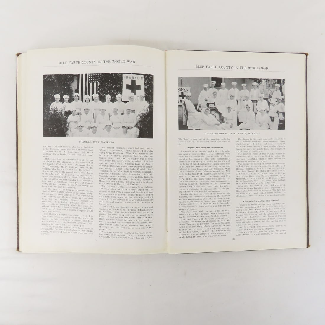 Blue Earth County In The World War Hardcover Book - 14