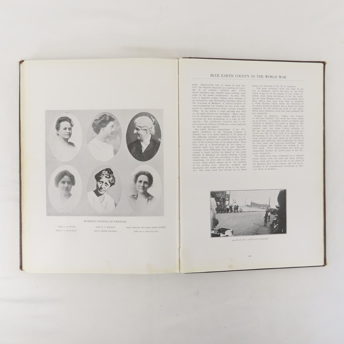 Blue Earth County In The World War Hardcover Book - 16