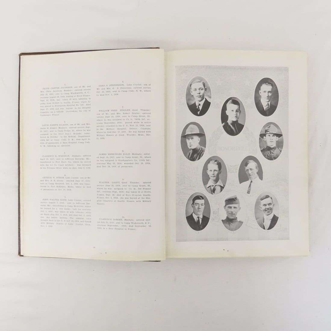 Blue Earth County In The World War Hardcover Book - 7