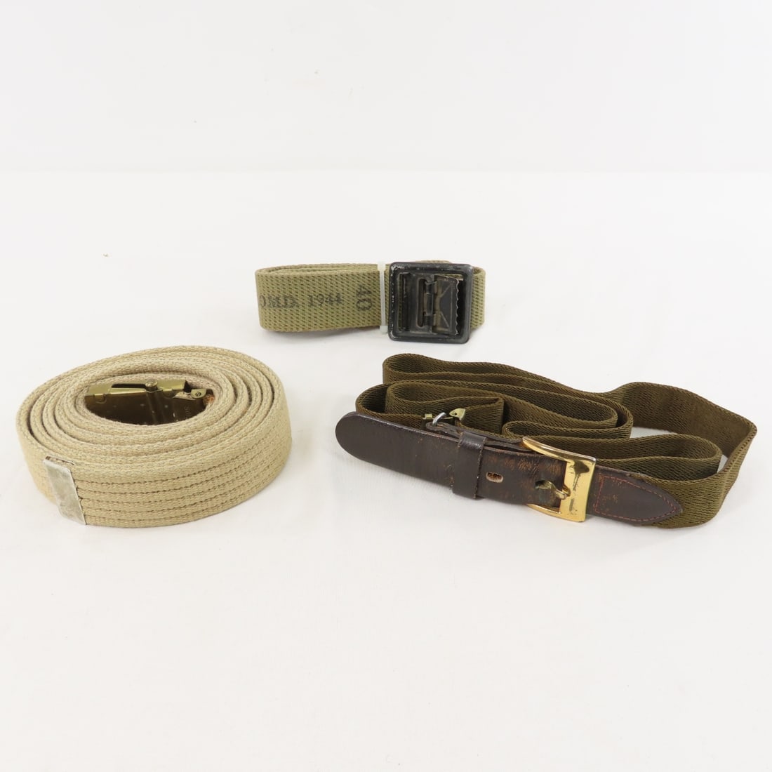 WWII US Military Belts & Buckles Navy, Coast Guard - 12