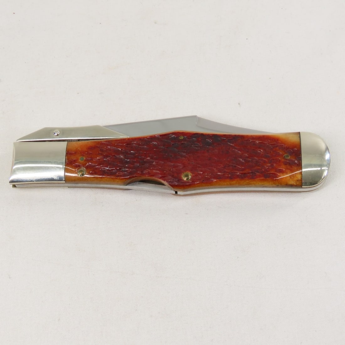 Winchester Burnt Orange Bone Handle Jigging Knife - 11