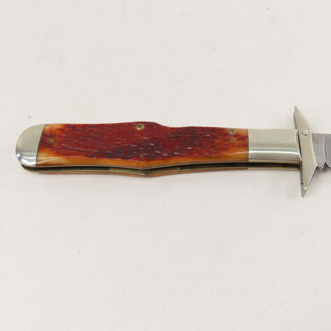 Winchester Burnt Orange Bone Handle Jigging Knife - 6