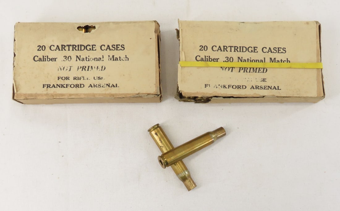 40 Caliber .30 (30-06) National Match Brass: 40 Caliber .30 (30-06) National Match Brass - NOS unprimed. 2 boxes of 20, Cases are head stamped FA 32 NM. Lot Size 5x3x2" 1 LB All information and photos are intended to be as accurate as possible,