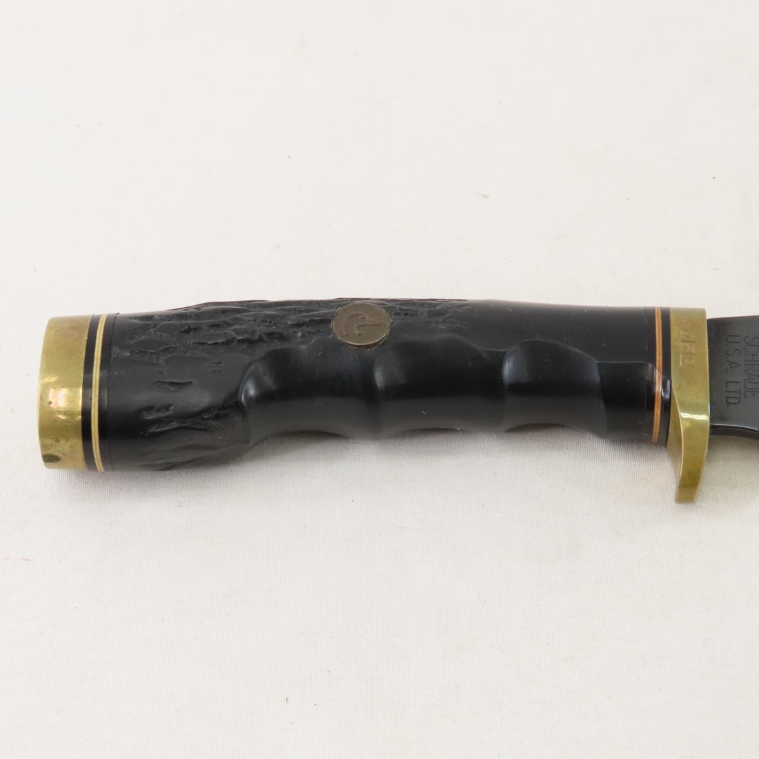 Schrade Duck's Unlimited Knife with sheath & stone - 4