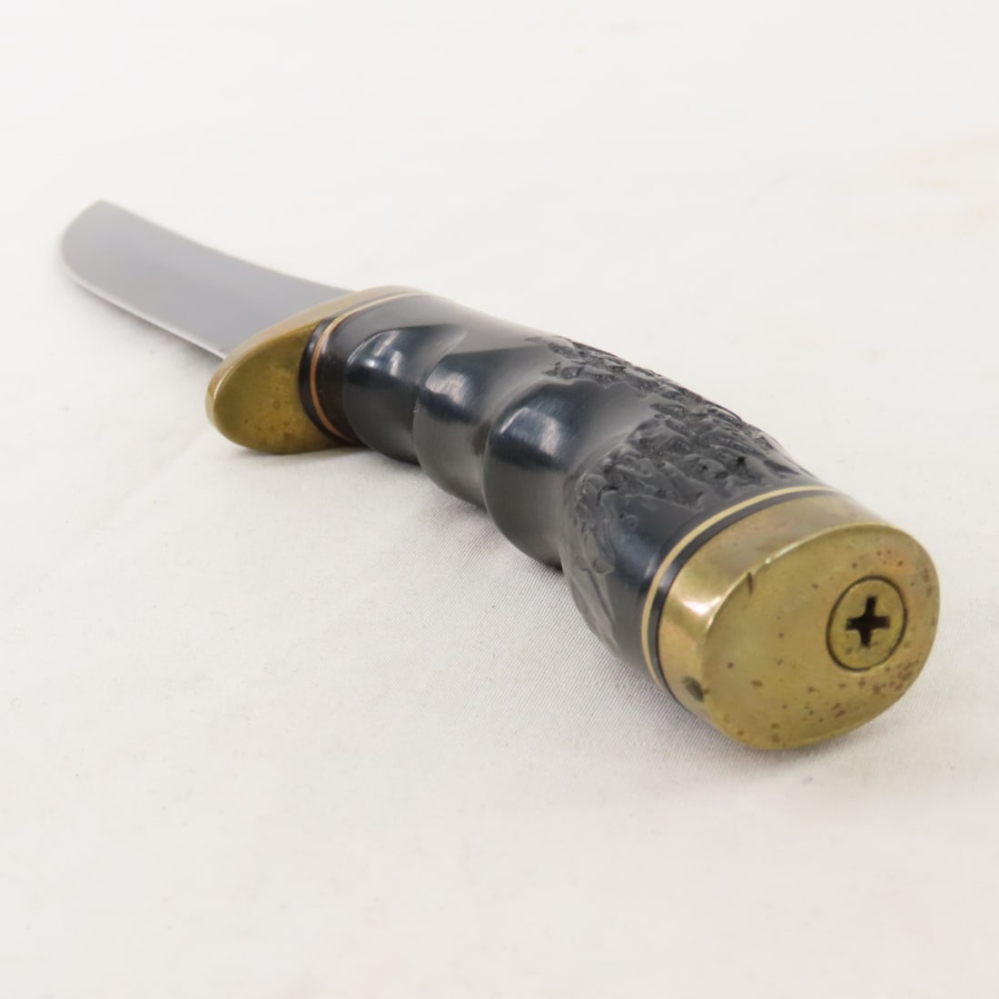 Schrade Duck's Unlimited Knife with sheath & stone - 9