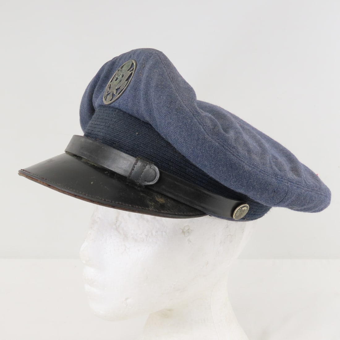WWII US Army Air Force Crusher Visor Cap - 3
