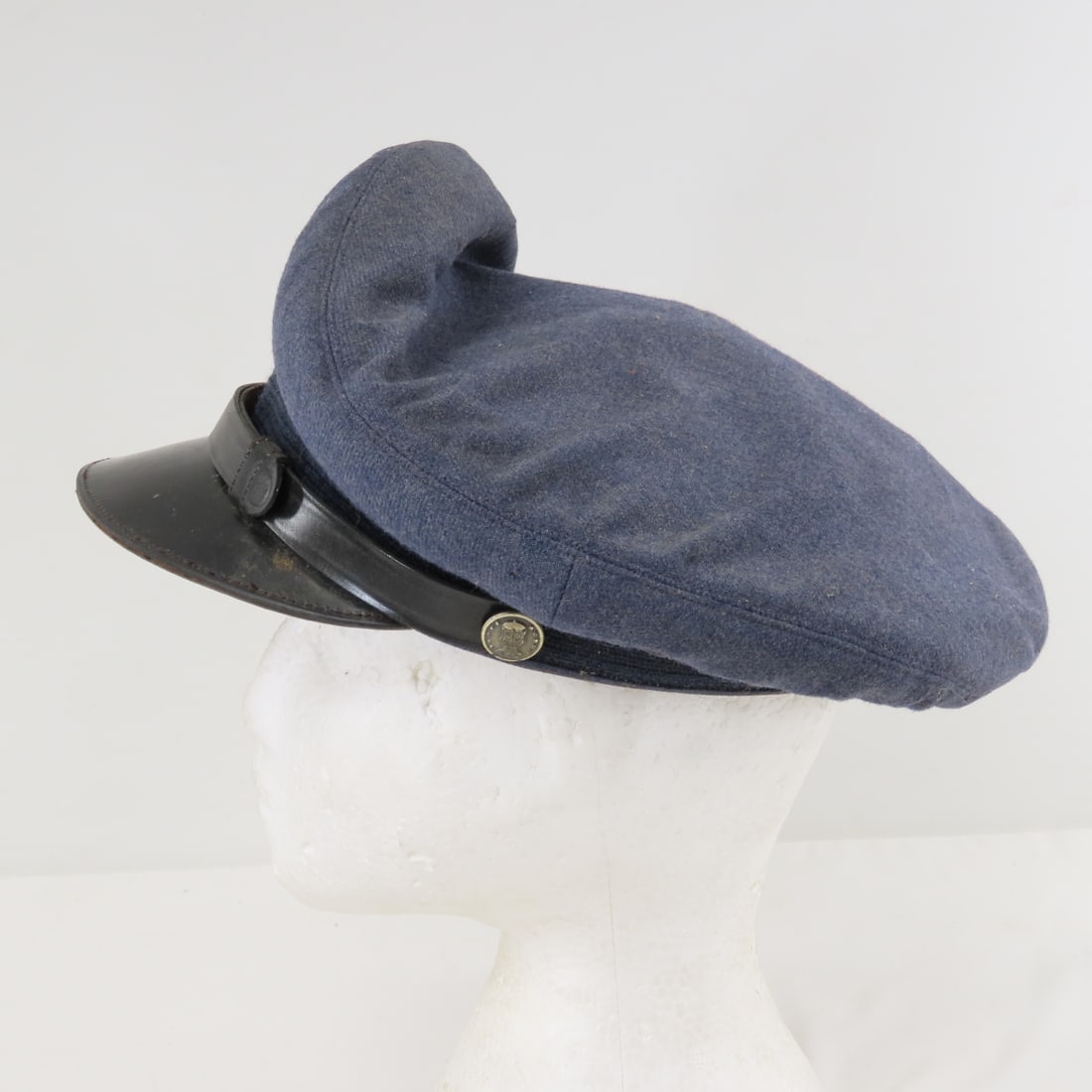 WWII US Army Air Force Crusher Visor Cap - 4