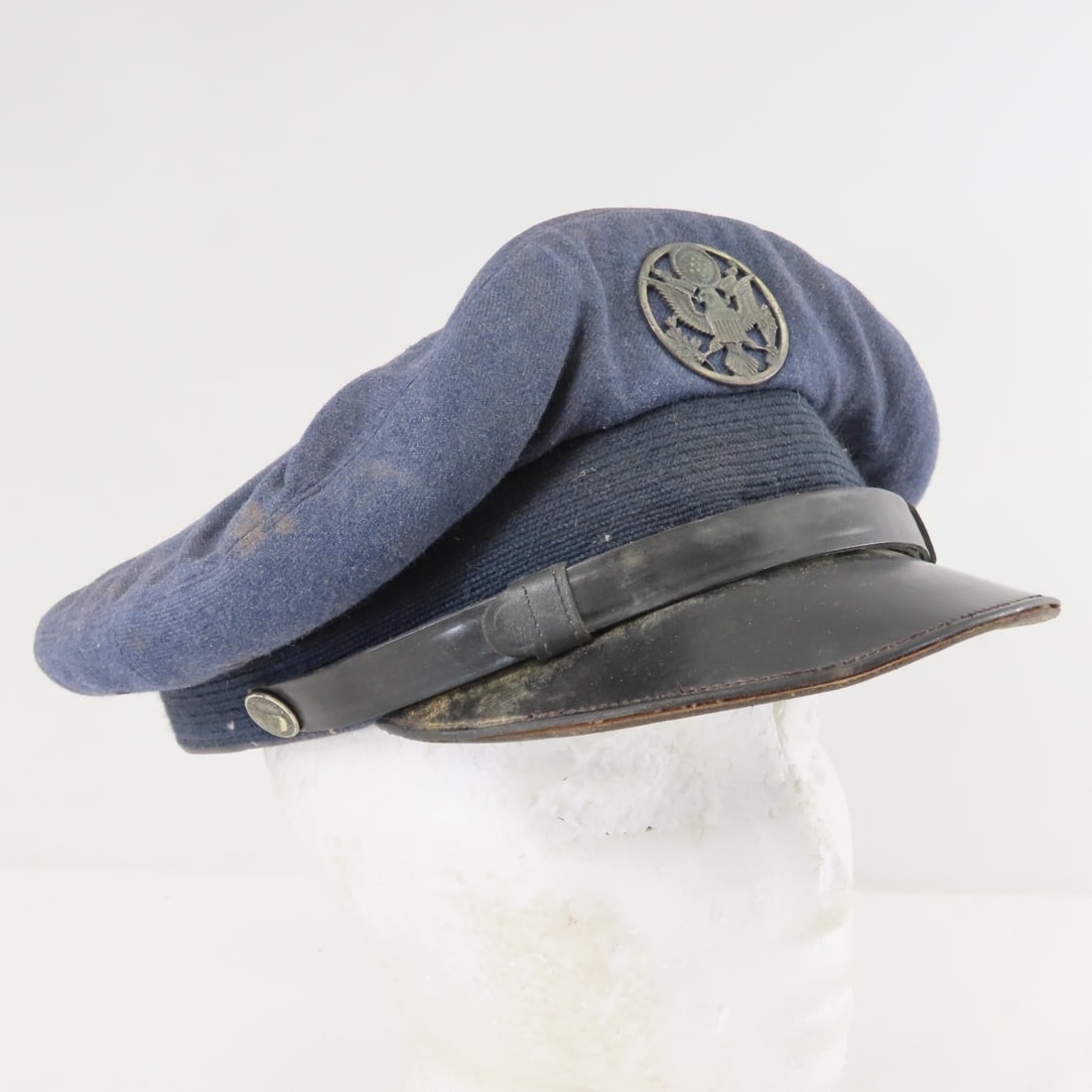 WWII US Army Air Force Crusher Visor Cap - 9