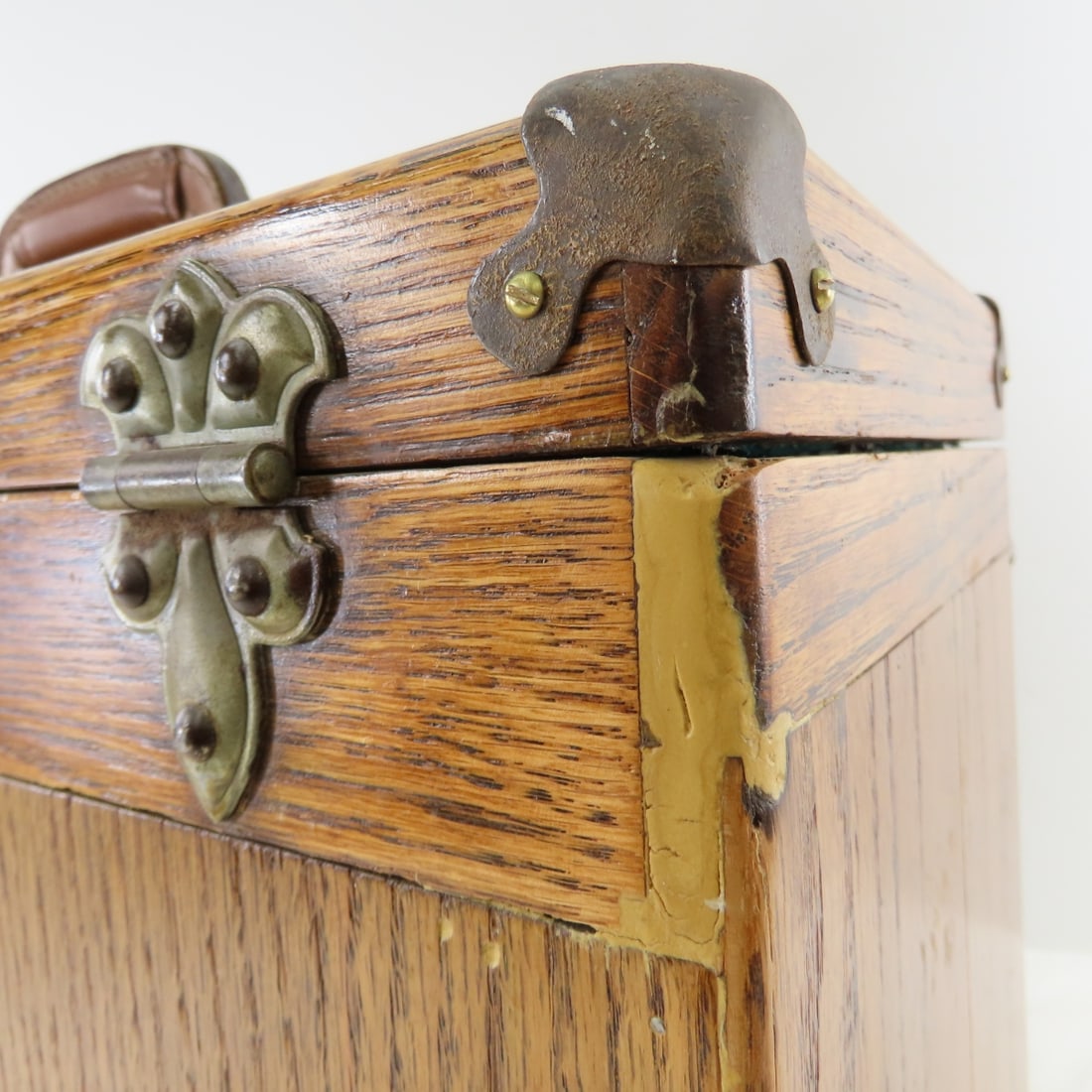 Vintage Craftsman Oak Machinists Tool Chest - 12
