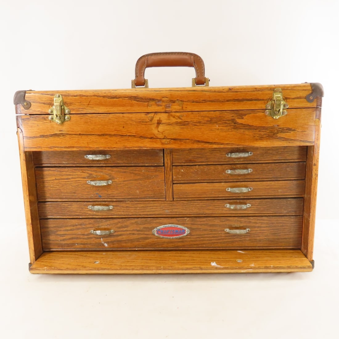 Vintage Craftsman Oak Machinists Tool Chest (1 of 14)