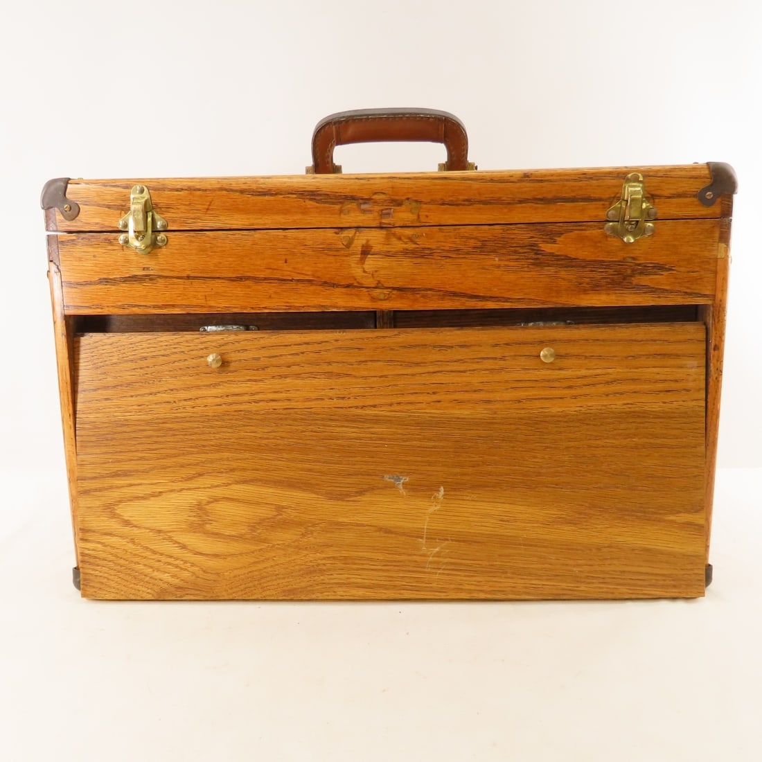 Vintage Craftsman Oak Machinists Tool Chest - 9