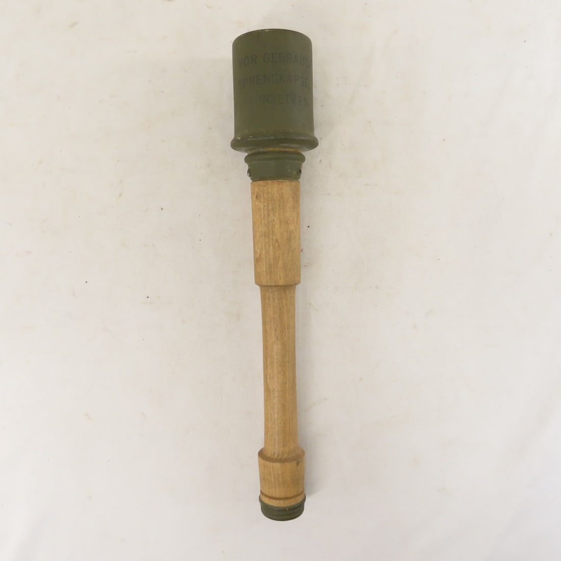 WWII Era German Model 24 Stick Grenade Wood Dummy - 7