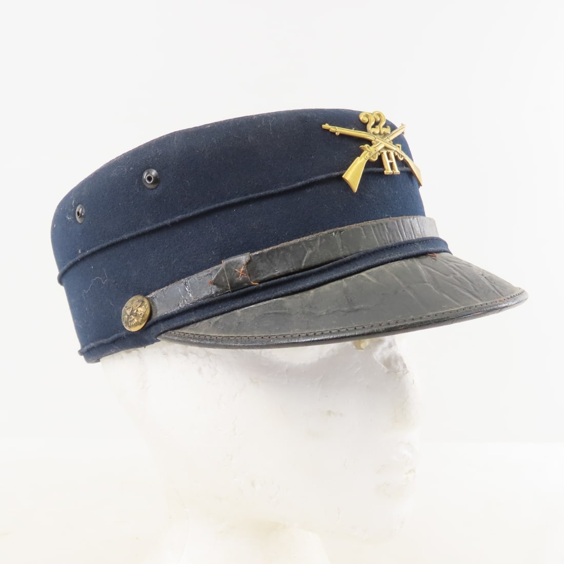 Vintage US Army M1895 Forage Pillbox Cap - 3