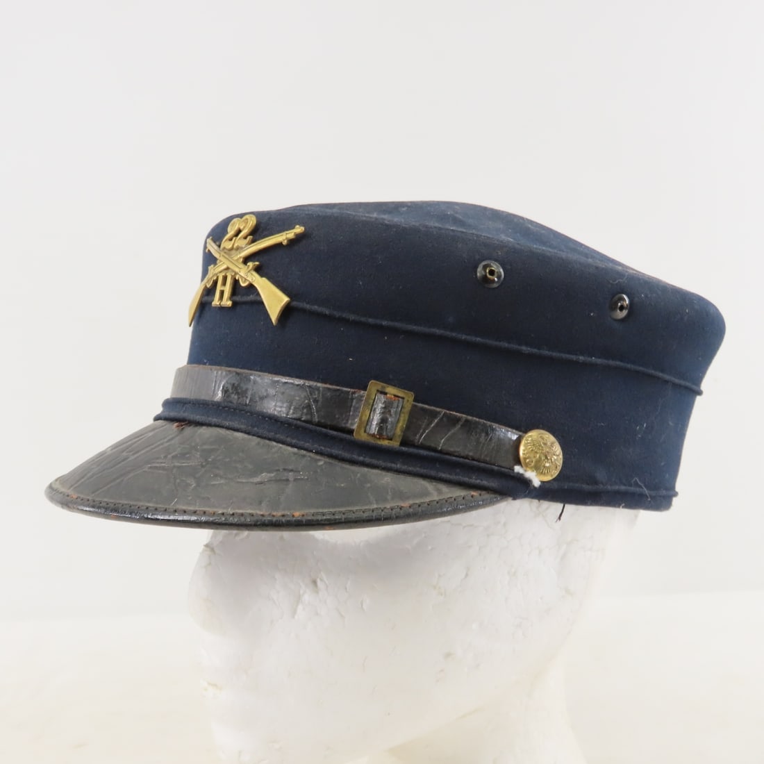 Vintage US Army M1895 Forage Pillbox Cap - 9