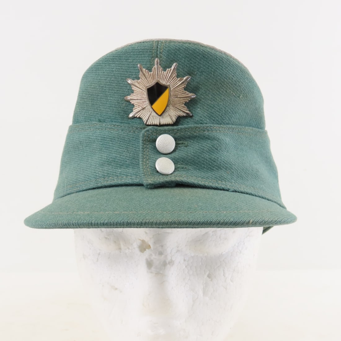 Vintage West German Police Cap & Starburst Badge - 2
