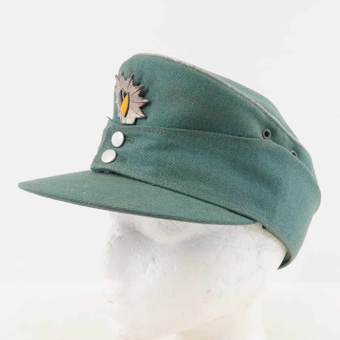 Vintage West German Police Cap & Starburst Badge - 9