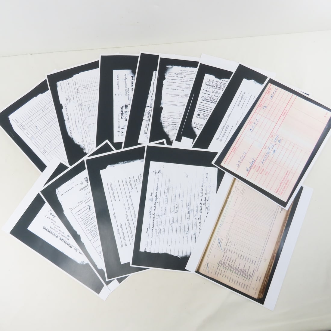 WWI WWII Named Service Medals & Document Copies - 18