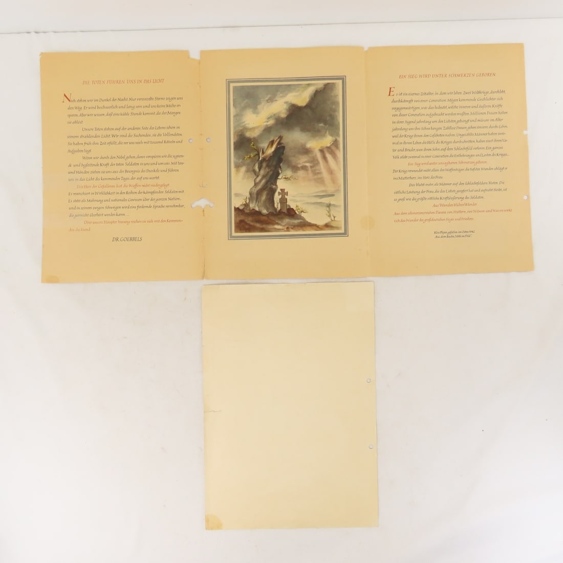 WW2 German Fallen Soldier Death Card, Notification - 13