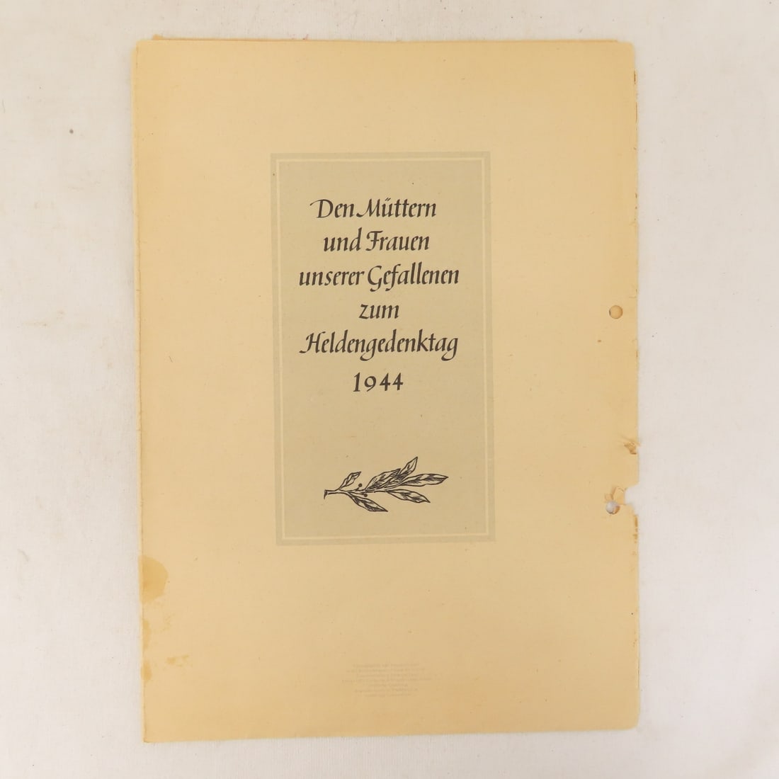 WW2 German Fallen Soldier Death Card, Notification - 14