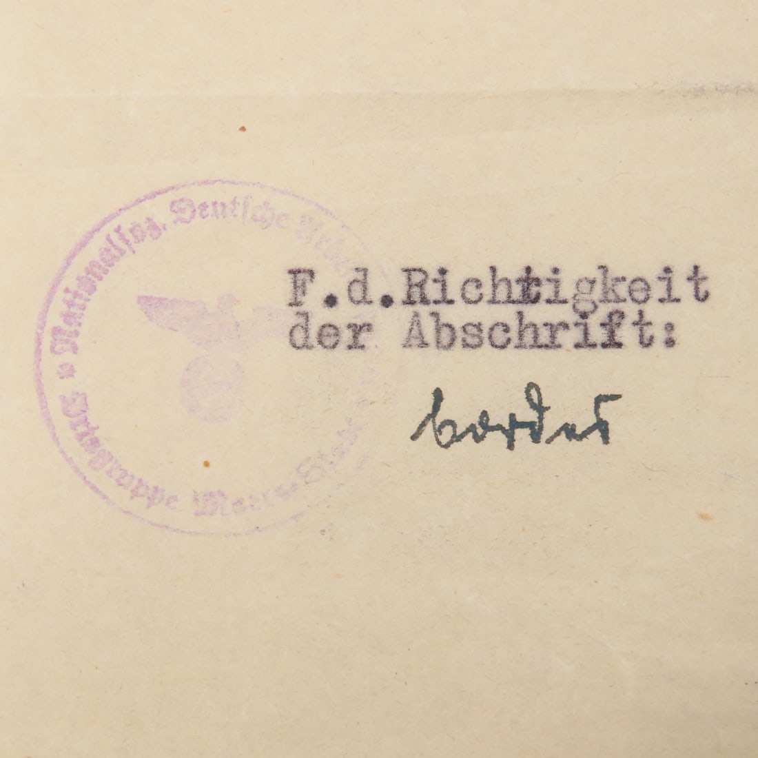 WW2 German Fallen Soldier Death Card, Notification - 16