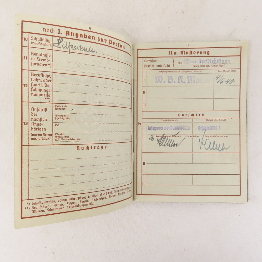 WW2 German Fallen Soldier Death Card, Notification - 4
