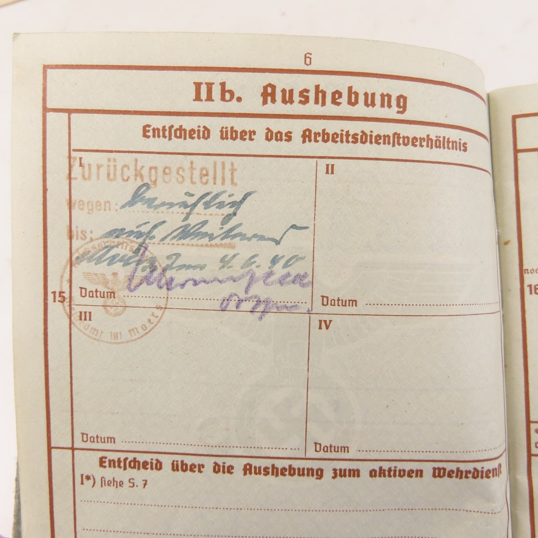WW2 German Fallen Soldier Death Card, Notification - 5