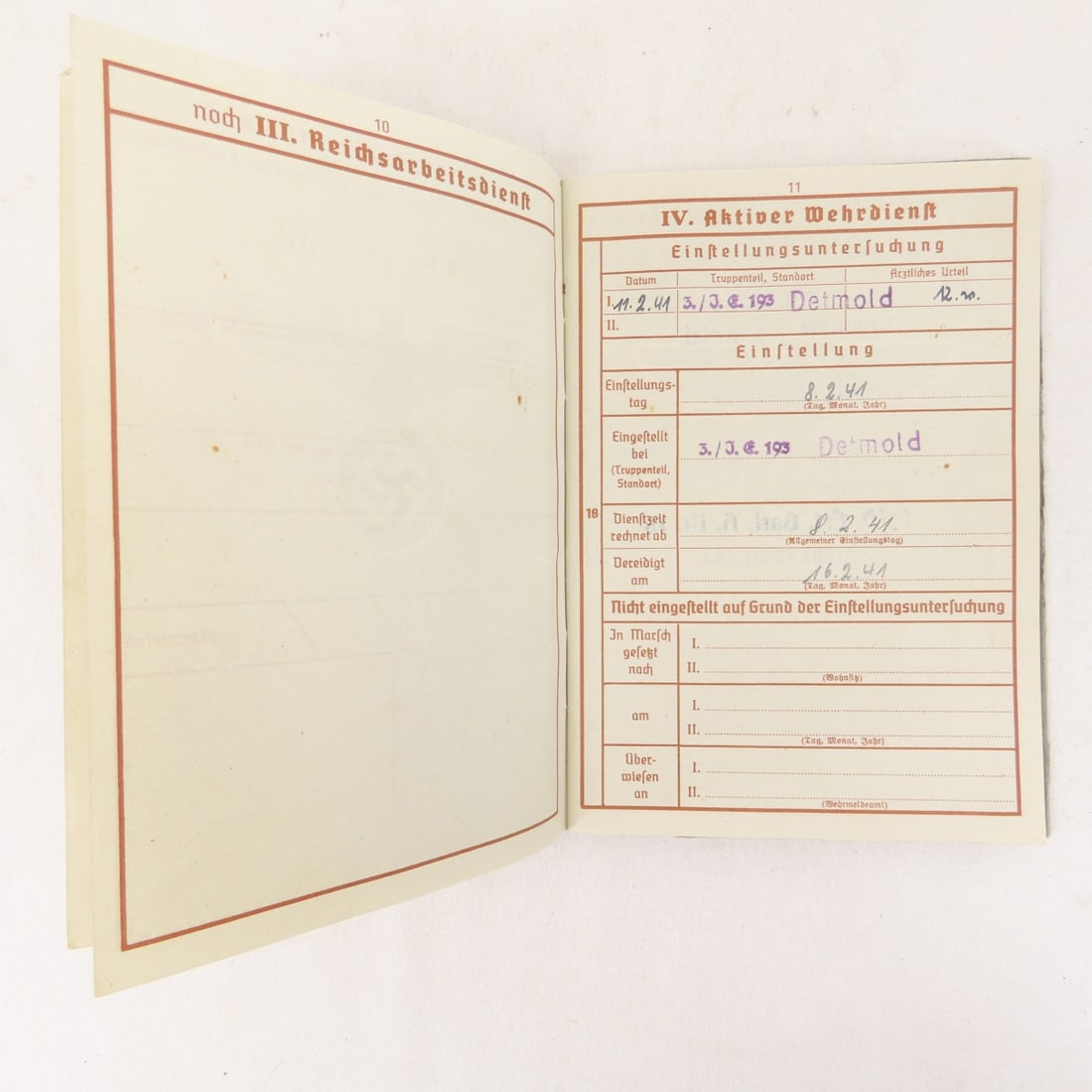 WW2 German Fallen Soldier Death Card, Notification - 6