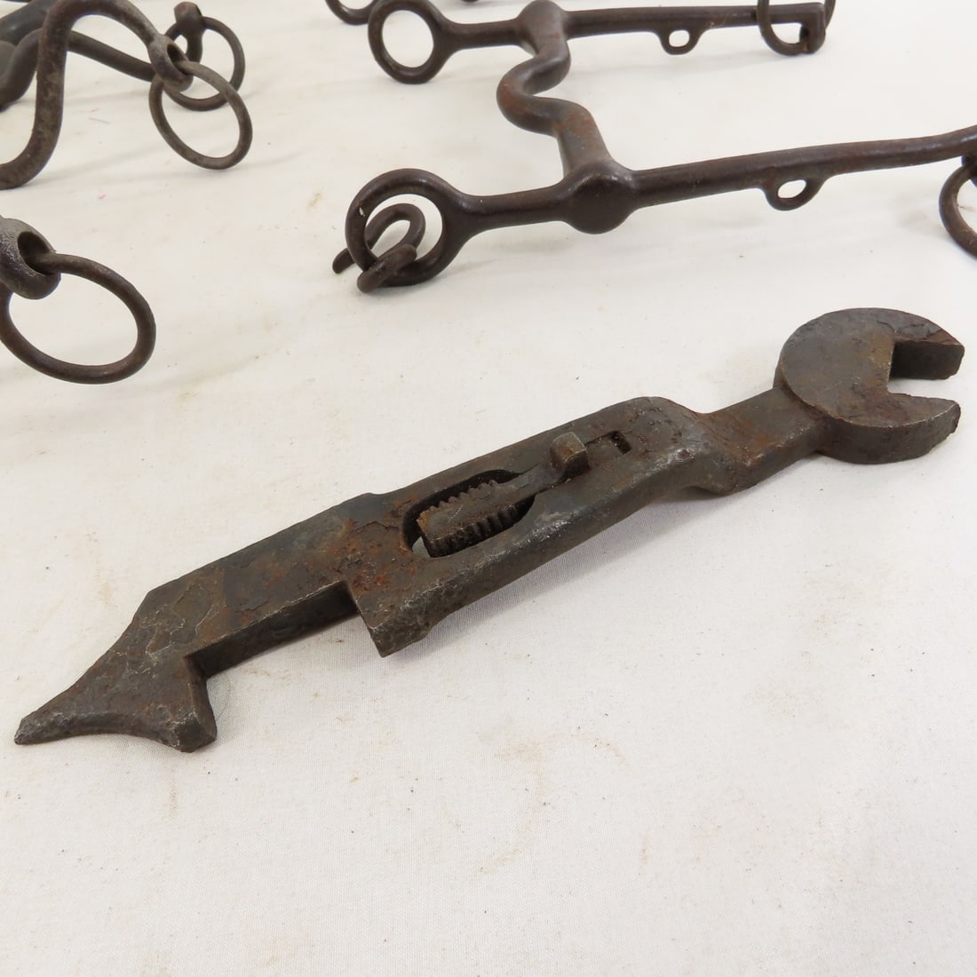 Collection of US Cavalry Horse Bits, Brush & more - 10