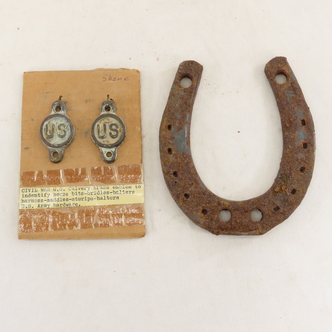 Collection of US Cavalry Horse Bits, Brush & more - 2