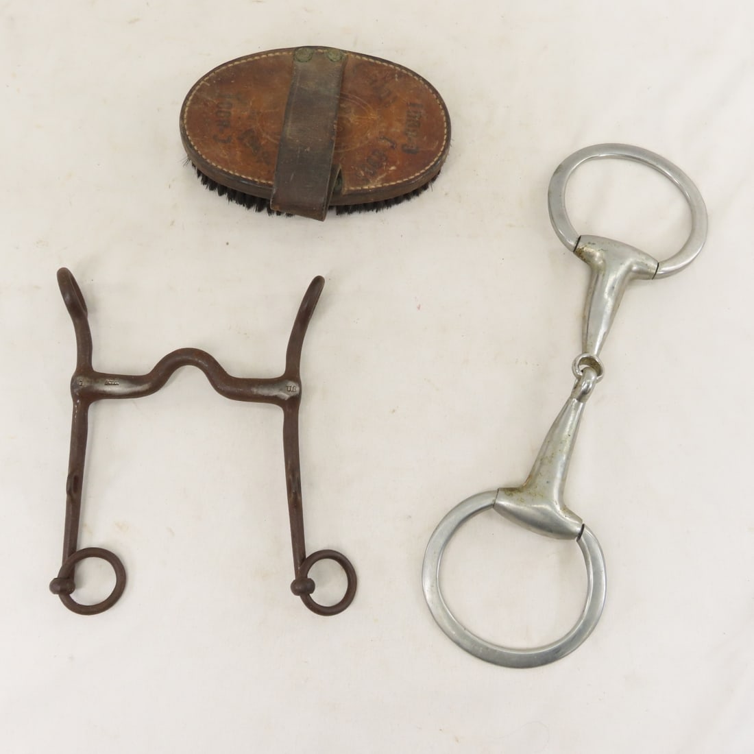 Collection of US Cavalry Horse Bits, Brush & more - 3