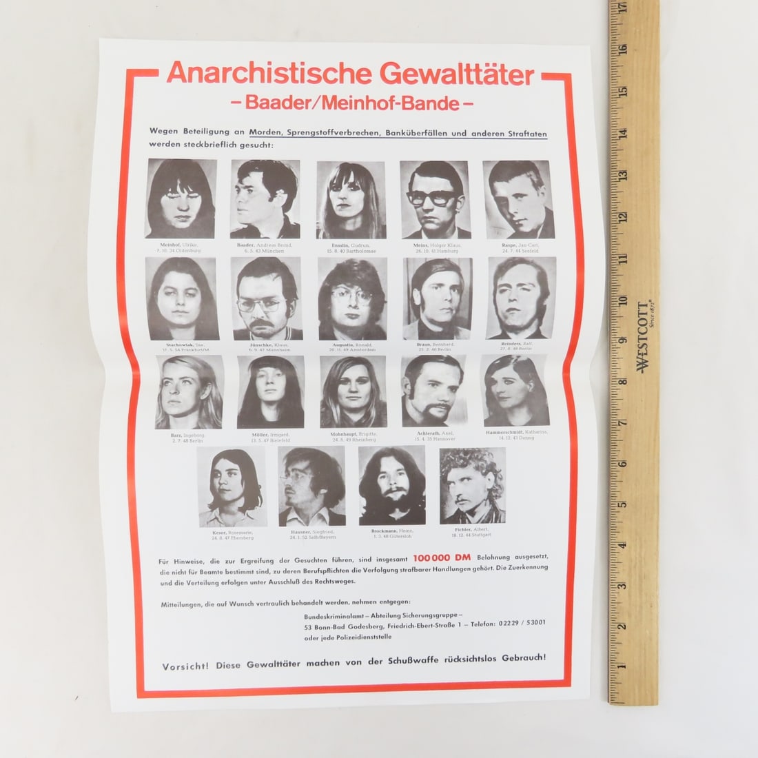 Vintage German Maps, Wanted Poster & More - 8