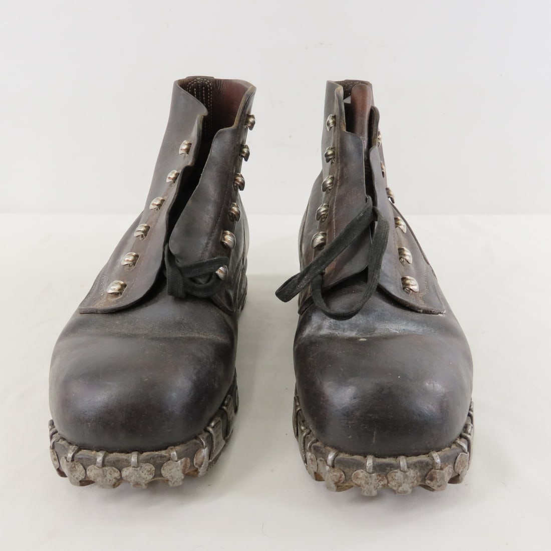 Vintage Swiss Army Leather Mountain Boots 27-1/2 - 2
