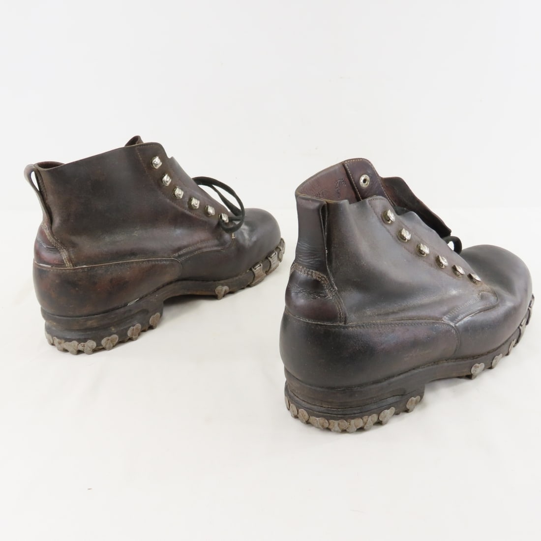 Vintage Swiss Army Leather Mountain Boots 27-1/2 - 4