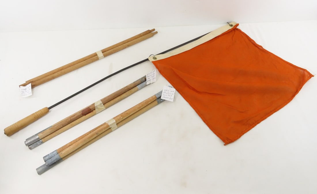 WWII 10th Mountain Division Tent Stakes & Flag (1 of 15)