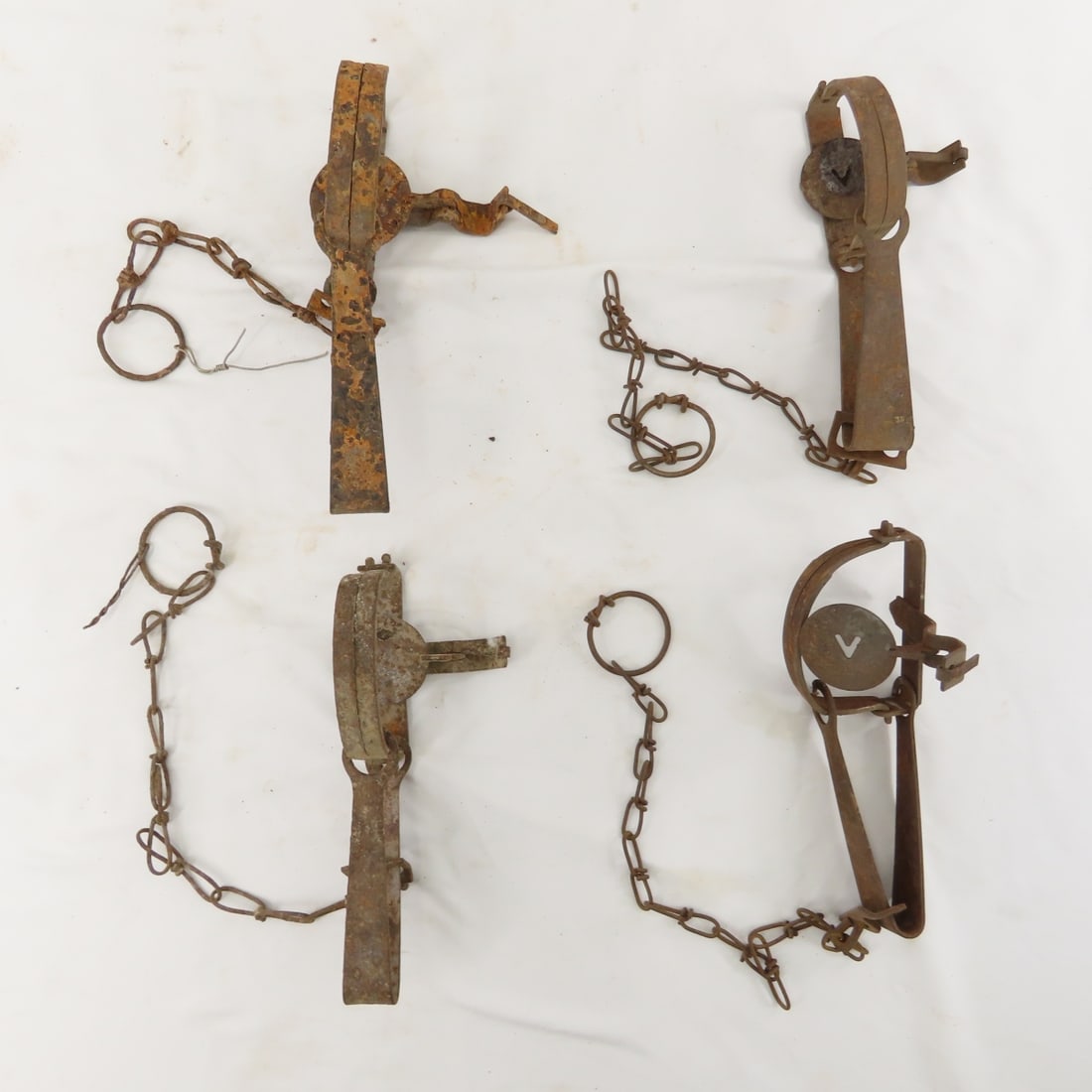 Antique Tractor Seat, Pistol Display Case & Traps - 8