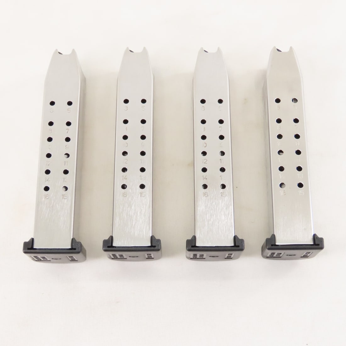 4 Springfield XD Magazines. 9mm. 16 rd. - 2