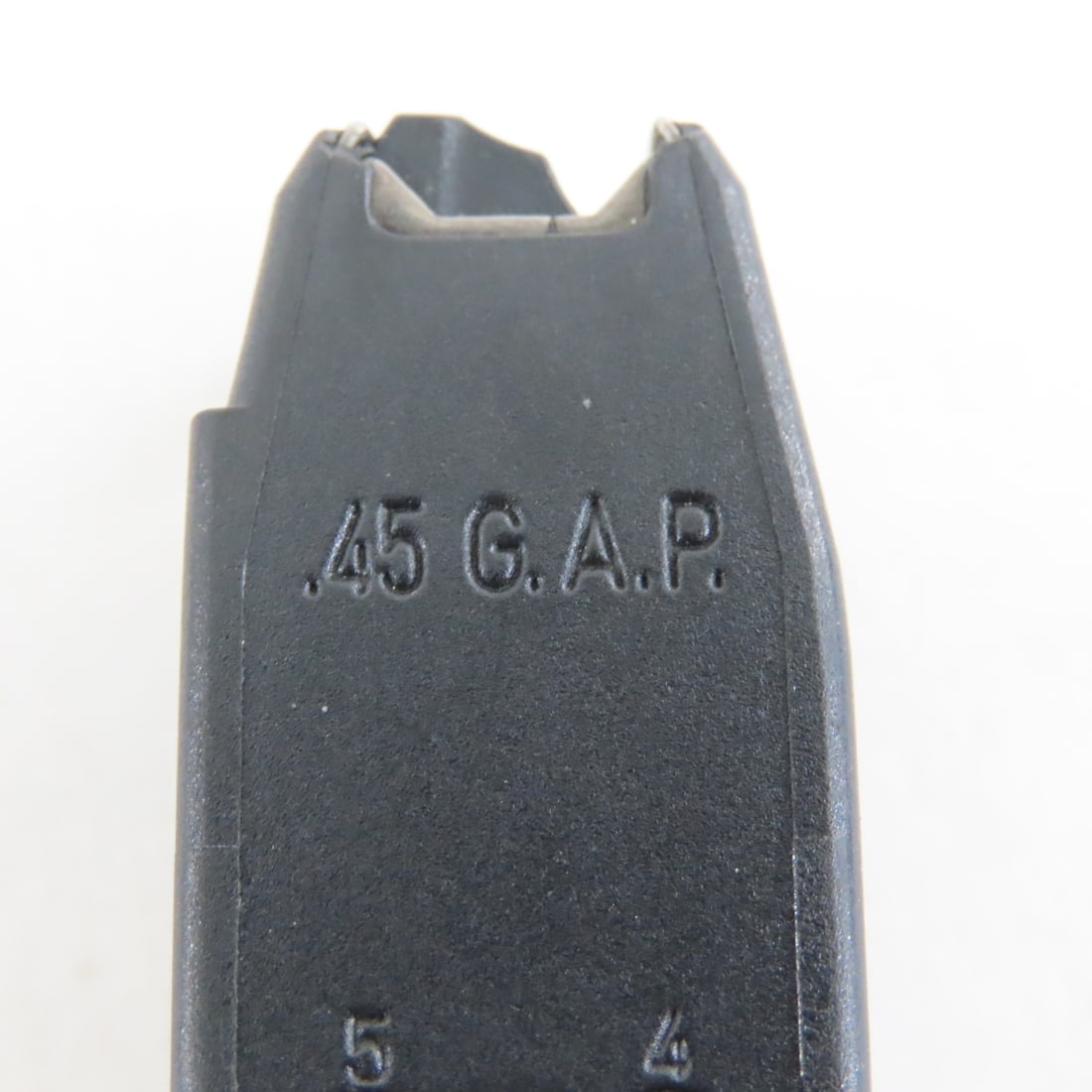 5 Glock 39 Magazines. .45 GAP. 6 rd. - 9