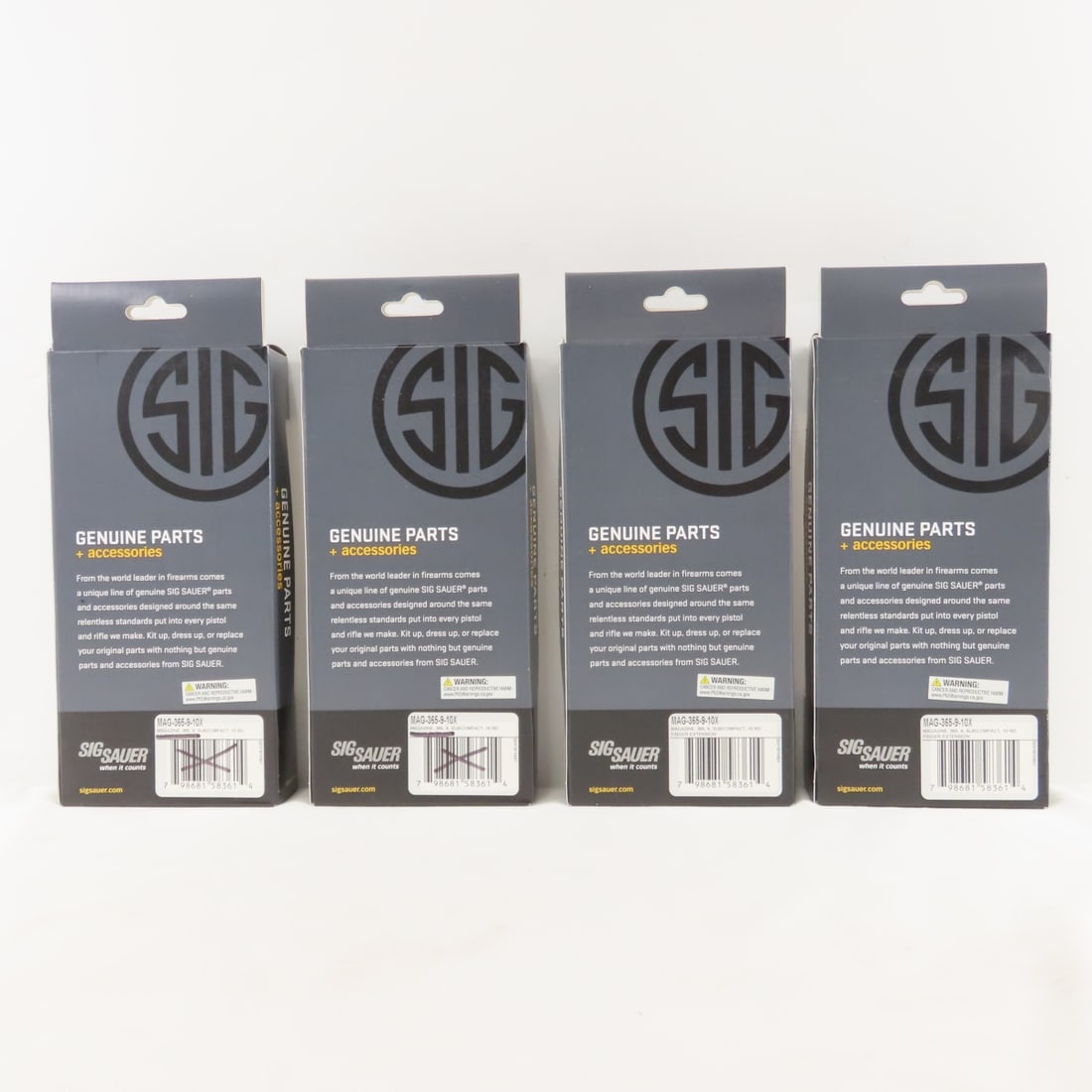 4 Sig Sauer P365 Magazines. 9mm. 10 rd. - 3