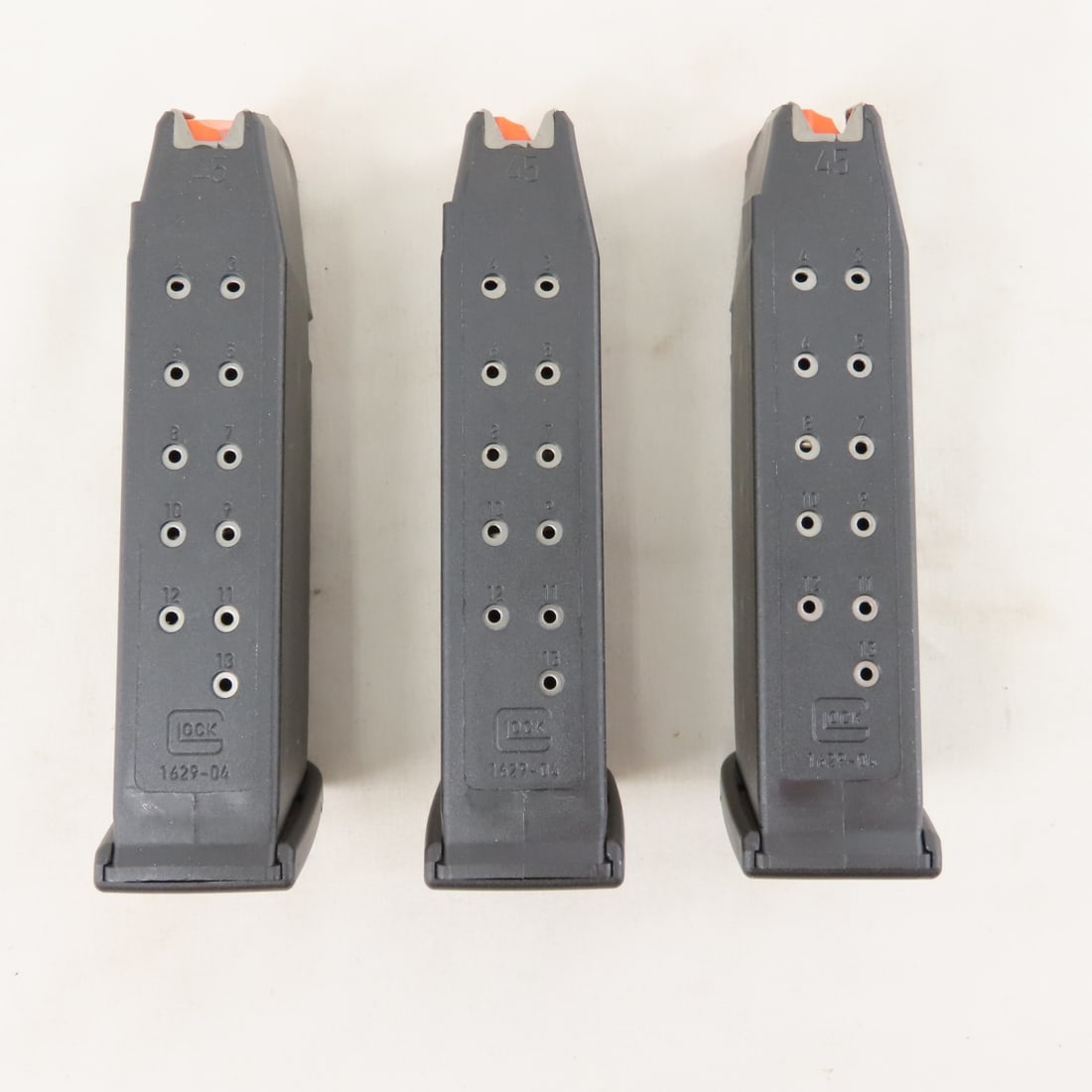 3 Glock 21 Magazines. .45 ACP. 13 rd. Gen5. - 2
