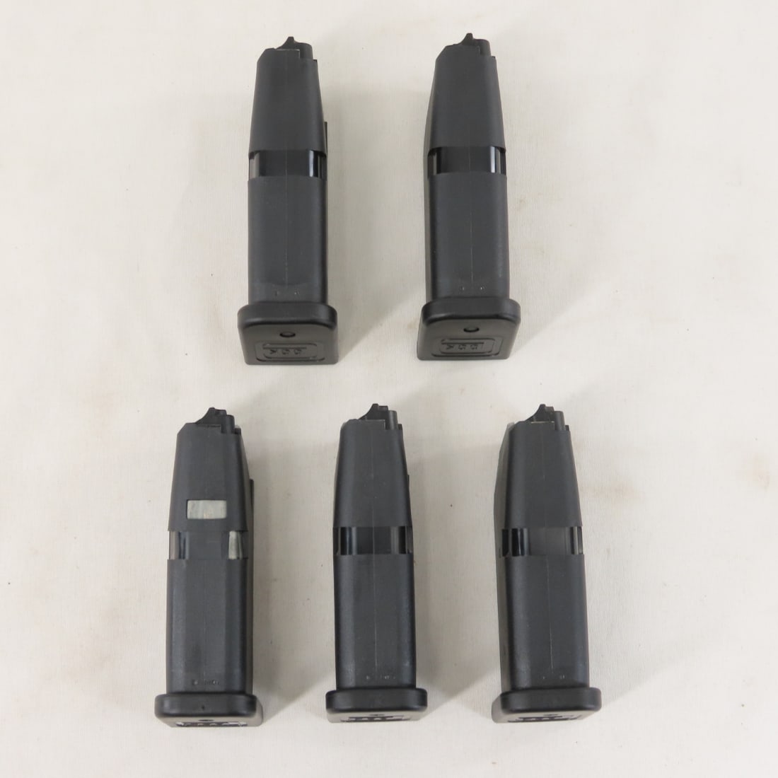 5 Glock 27 Magazines. .40 S&W. 9 rd. - 4