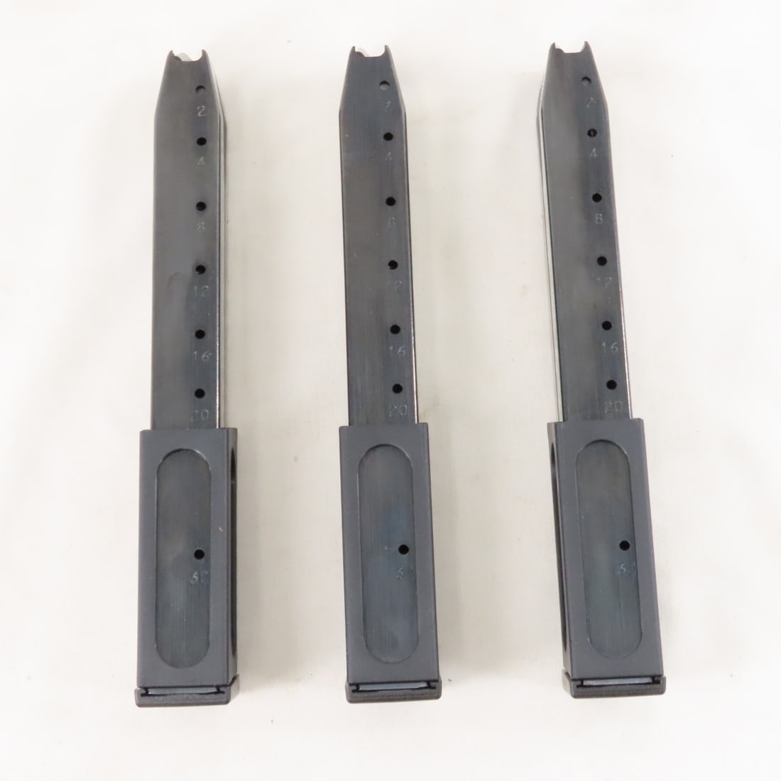 3 Beretta 92 Magazines. 9mm. 30 rds. - 2