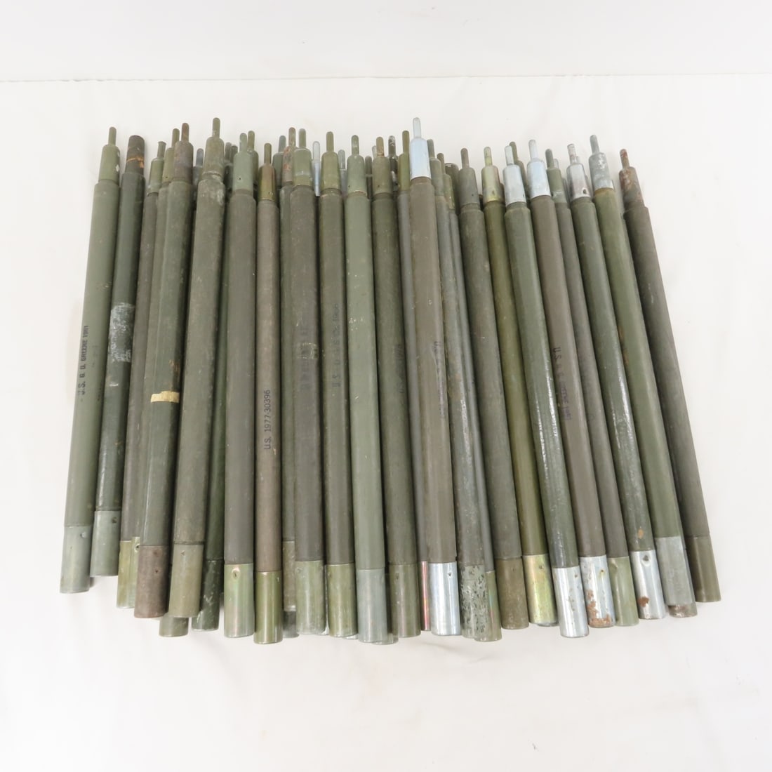 WWII & Vietnam Shelter Half Tent Stakes: WWII & Vietnam Shelter Half Tent Stakes - LOT SIZE: 20x12x12", 12 lbs All information and photos are intended to be as accurate as possible, but errors are possible. No item may be returned or