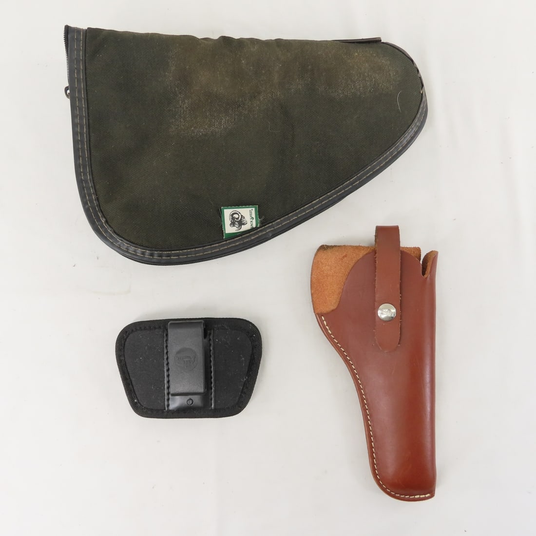 Leather Handgun Holsters, Soft Case, Gun Locks - 11