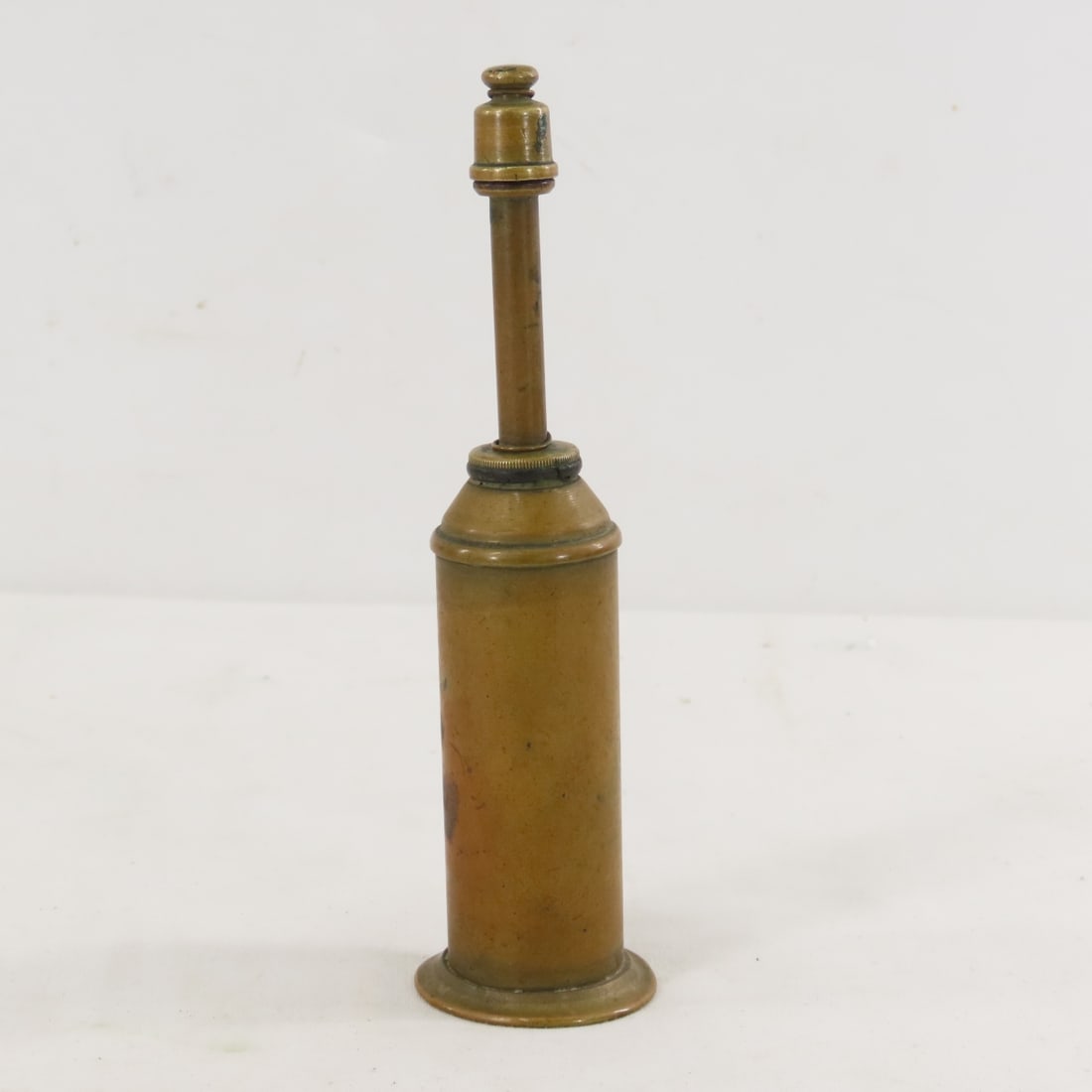 Brass Trench Art Ammunition Vase & Powder Flask - 13